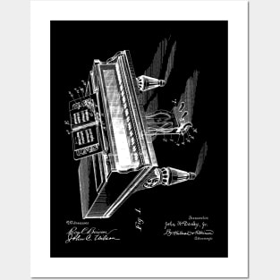 Music Leaf Tuner Vintage Patent Hand Drawing Posters and Art